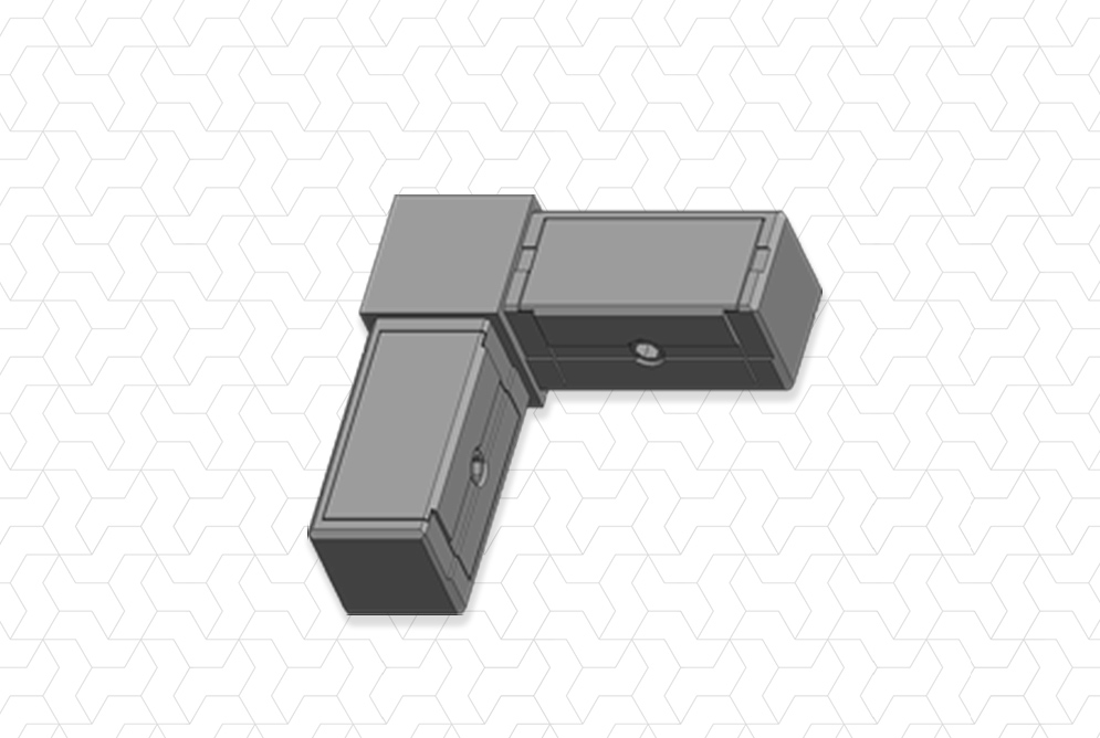 Giunto 20x20 2 vie