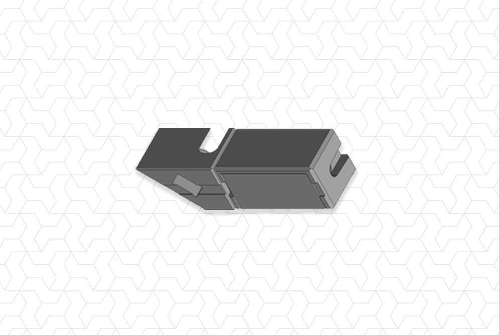 Giunto 20x20 1 via a scomparsa 45° con base
